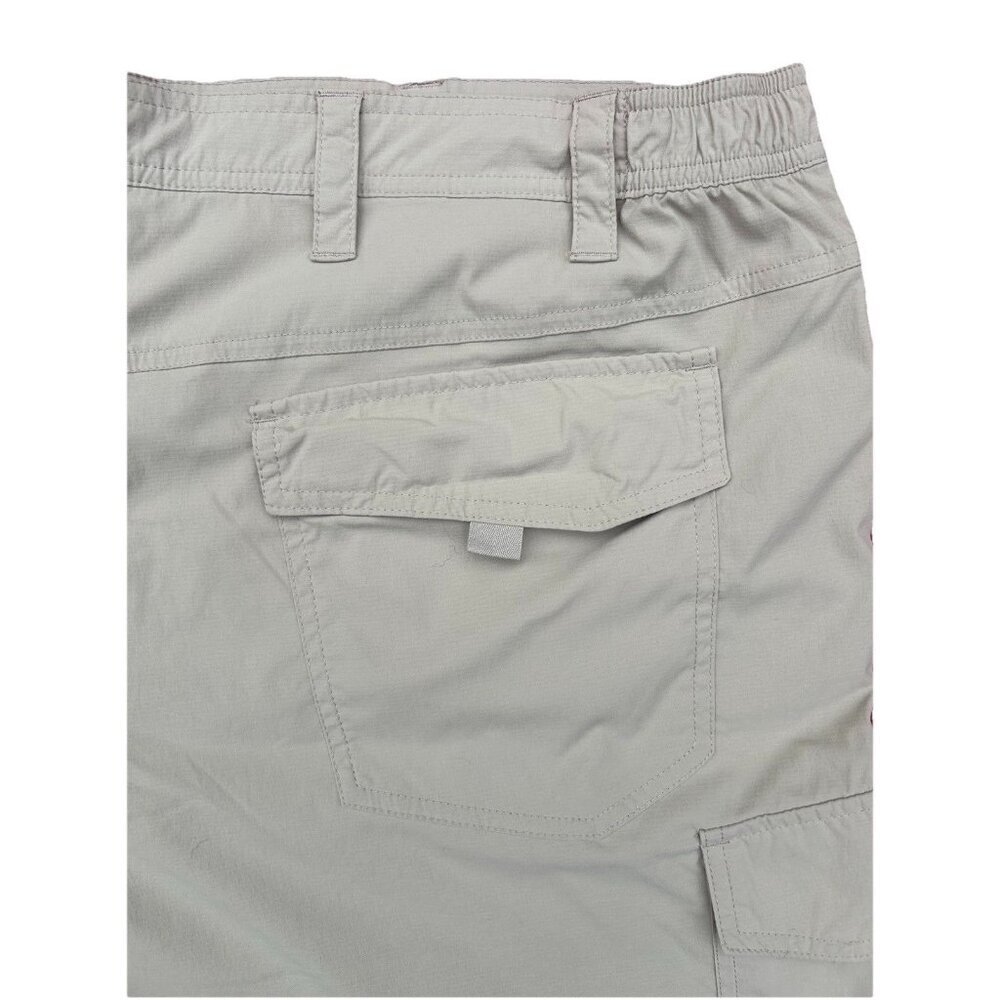LL Bean Tropicwear 9" Cargo Shorts Men’s XXL Khaki Elastic Comfort Waist 512822 - Picture 8 of 8
